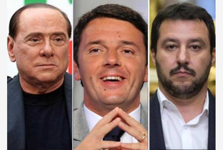 Silvio Berlusconi, Matteo Renzi, Matteo Salvini