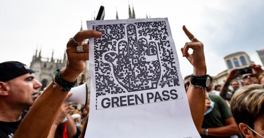 protesta no green pass