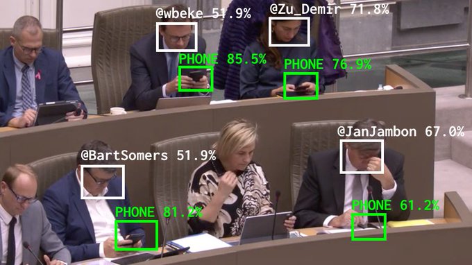 belgio politici smartphone aula intelligenza artificiale riconoscimento facciale privacy