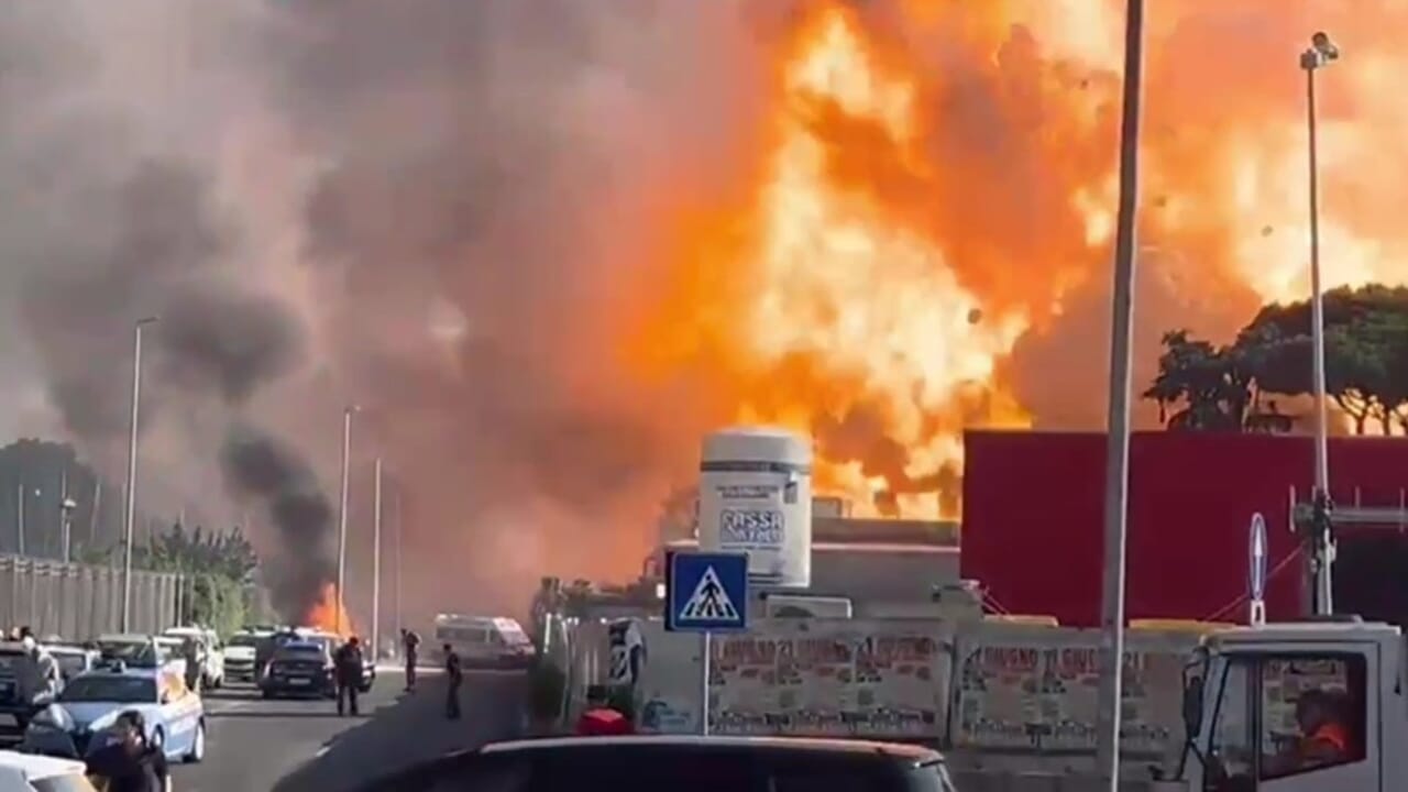 esplosione roma allarme diossina