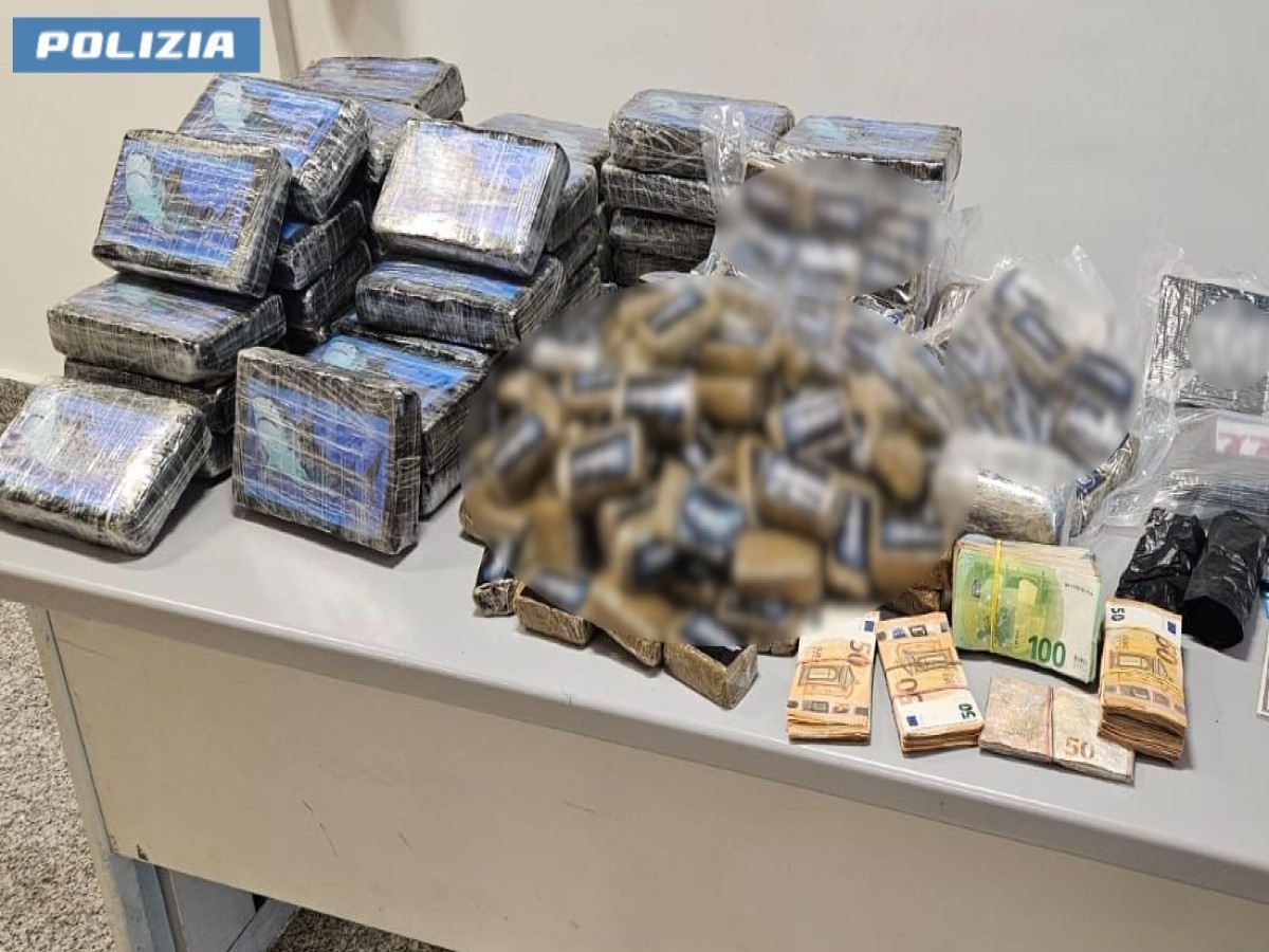 Roma, sequestrati 70 kg di droga, arrestato un 30enne