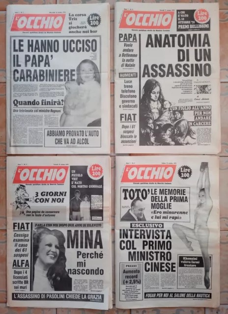 Copertina giornale l'Occhio